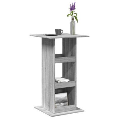 Berkfield Bar Table With Storage Grey Sonoma 60X60X102 Cm Engineered Wood - image 1