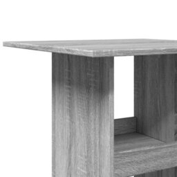 Berkfield Bar Table With Storage Grey Sonoma 60X60X102 Cm Engineered Wood - thumbnail 7