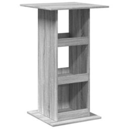 Berkfield Bar Table With Storage Grey Sonoma 60X60X102 Cm Engineered Wood - thumbnail 2