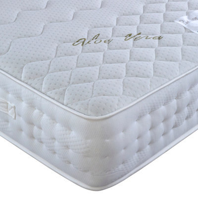Bedmaster Aloe Vera Pocket Sprung Memory Foam Mattress Small Double