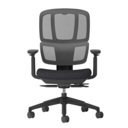 Xample Shelby Mesh Back Operator Chair Black Ergonomic Office Chair With Dual Lumbar Support Adjustable Height Tilt Lock - thumbnail 8