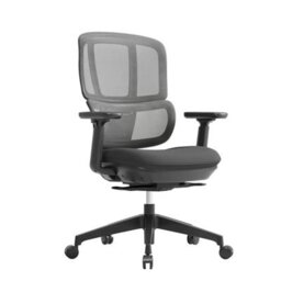 Xample Shelby Mesh Back Operator Chair Black Ergonomic Office Chair With Dual Lumbar Support Adjustable Height Tilt Lock - thumbnail 1