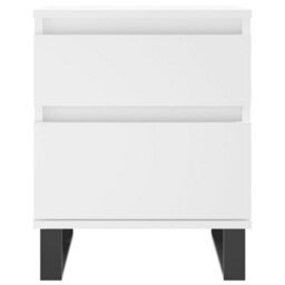 Berkfield Bedside Cabinets 2 Pcs White 40X35X50 Cm Engineered Wood - thumbnail 6