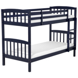 Beliani Bunk Bed With Drawers Wood Revin 90 X 200 Cm (Eu Single) Navy Blue - thumbnail 7