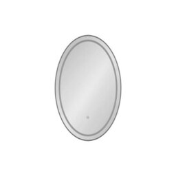 Royal Bathrooms Capri 500 X 800mm Oval Front Lit Led Framed Bathroom Led Mirror With Touch Sensor - Black - thumbnail 4