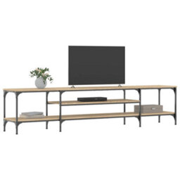 Berkfield Industrial Tv Cabinet Sonoma Oak 201X35X45 Cm Engineered Wood&iron - thumbnail 3
