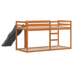 Berkfield Bunk Bed With Slide&ladder Without Mattress Wax Brown 90X200 Cm - thumbnail 7