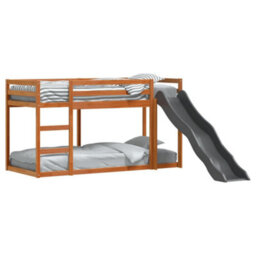 Berkfield Bunk Bed With Slide&ladder Without Mattress Wax Brown 90X200 Cm - thumbnail 3