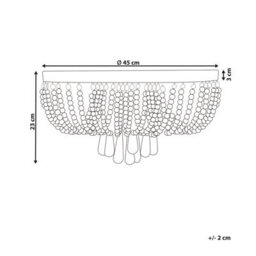 Wyld And Coco Silver Crystal Chandelier Ceiling Light With Polished Chrome Finish, 45Cm Diameter, 23Cm Height - thumbnail 3