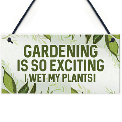 Red Ocean Garden Sign Hanging House Signs Shed Sign Outdoor Decoration Signs For Outside Garden Signs And Plaques - image 1