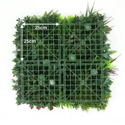 True Products Premium Artificial Green Plant Living Wall Panel 50Cm X 50Cm - Carnival A - thumbnail 6