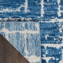 Blue Silver Wool Handmade Luxurious Modern,abstract Rug For Bedroom & Living Room-236Cm X 297Cm - thumbnail 7