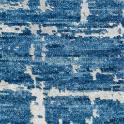 Blue Silver Wool Handmade Luxurious Modern,abstract Rug For Bedroom & Living Room-236Cm X 297Cm - thumbnail 4