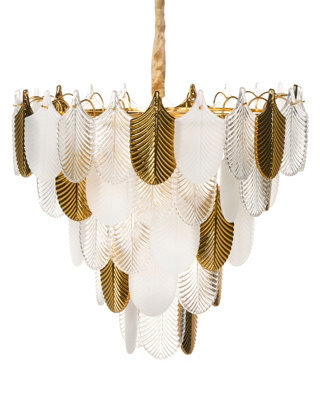 Wyld And Coco, Luxeaura 46Cm Brass And Glass Chandelier - image 1