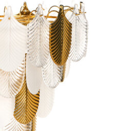 Wyld And Coco, Luxeaura 46Cm Brass And Glass Chandelier - thumbnail 7
