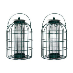 Samuel Alexander Pack Of 2 Wild Bird Hanging Nut Feeder With Squirrel Guard - thumbnail 1