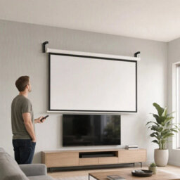 Projector L-Bracket Wall Mount  15Cm Adjustable Screen Ceiling Mount Set - thumbnail 5