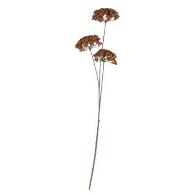 Candlelight Burnt Orange Sedum Single Stem Artificial Flower (H) 860mm - image 1