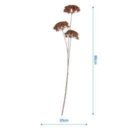 Candlelight Burnt Orange Sedum Single Stem Artificial Flower (H) 860mm - thumbnail 4