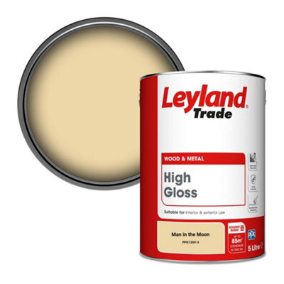 Leyland Trade Wood & Metal High Gloss Paint Man In The Moon (Ppg1209-3) 5L - image 1