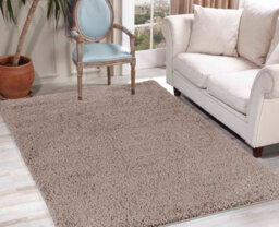 Desire Rugs Plain Living Room Shaggy Area Rugs L.beige 80X150 Cm - thumbnail 5