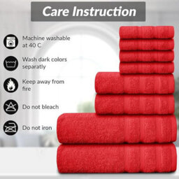 Casabella Luxury 100% Egyptian Cotton Towel Bale 8 Pieces 550 Gsm - thumbnail 5