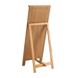 The Furniture Market Rustic Oak Floor Standing Cheval Mirror - H1370 X W530 X D590mm - thumbnail 6