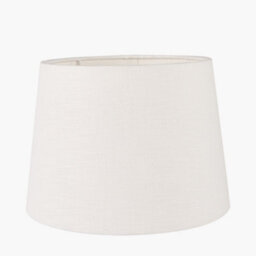 Pacific Lifestyle 40Cm White Tapered Cylinder Table Lampshade Modern Self Lined Floor Lamp Shade - thumbnail 1