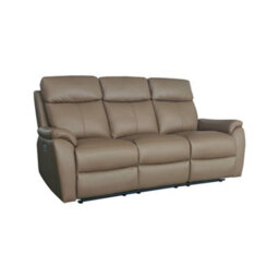 Aspire Kingsmere 3 Seater Power Recliner Sofa, Mushroom - thumbnail 3