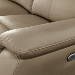 Aspire Kingsmere 3 Seater Power Recliner Sofa, Mushroom - thumbnail 7