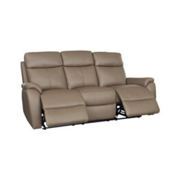 Aspire Kingsmere 3 Seater Power Recliner Sofa, Mushroom - thumbnail 4