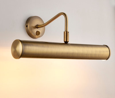 Luminosa Lighting Luminosa Turner 2 Light Picture Wall Light Antique Brass, E14 - image 1