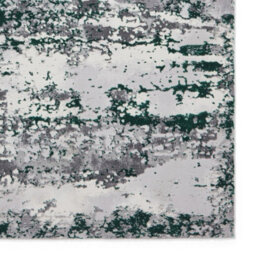 Green Modern Abstract Easy To Clean Dining Room Bedroom & Living Room Rug-80Cm X 150Cm - thumbnail 4