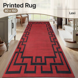 Ameha Lexi Printed Rug Super Soft Durable Large Floor Mat 80X150 Cm Runner Hallway Floor Mats - thumbnail 1