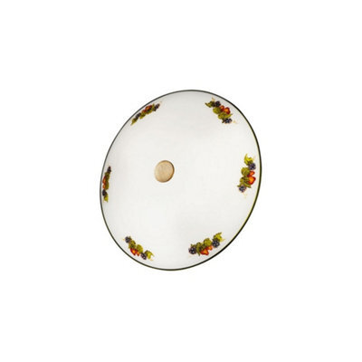 Luminosa Lighting Luminosa Nonna Cottage Style Glass Patterned Flush Ceiling Lamp Antique Brass, 2X E14 - image 1