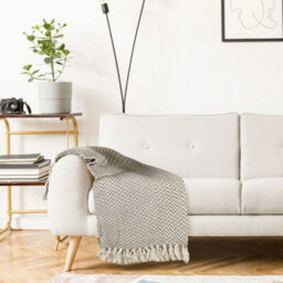 Chevron Collection Recycled Cotton Throw - thumbnail 3