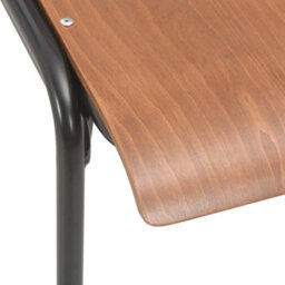 Berkfield Elegant Dining Chairs 2 Pcs Brown Solid Plywood Steel - thumbnail 7