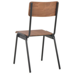 Berkfield Elegant Dining Chairs 2 Pcs Brown Solid Plywood Steel - thumbnail 5