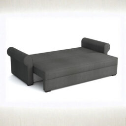 Olimpia Corduroy Sofa Bed With Storage Dl Pull Out Sleeping Function Freestanding Back 234X92X92Cm Yellow - thumbnail 4