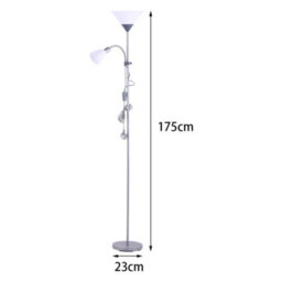 Living And Home Modern E27&e14 Bulb Base 2 Head Standing Mother&child Floor Lamp Floor Light With Foot Switch 175 Cm - thumbnail 5