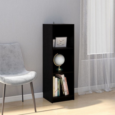Berkfield Book Cabinet/room Divider Black 36X33X110 Cm Solid Pinewood - image 1