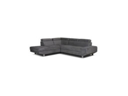 Artic Left Arm Corner Grey Color Sofa Bed With Storage - Premium Quality Fabric