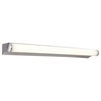 Luminosa Lighting Luminosa Polaris Led 8W Bathroom Indoor Wall Light Chrome, Polycarbonate Diffuser Ip44