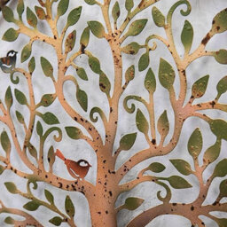 Annibells Rustic Tree Of Life Metal Round Wall Art Garden Plaque Sculpture  - Indoor / Outdoor 40Cms (6275) - thumbnail 2