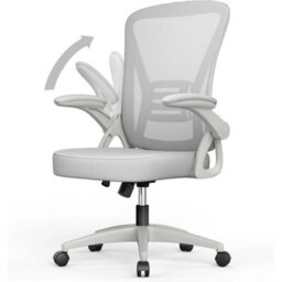 Professional Grey Swivel Office Desk Chair With Ergonomic Features - thumbnail 1