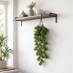 Leaf Pack Of 6 X 75Cm Artificial Green Thistle Trailing Hanging Plant Faux Floral - thumbnail 4