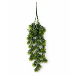 Leaf Pack Of 6 X 75Cm Artificial Green Thistle Trailing Hanging Plant Faux Floral - thumbnail 3