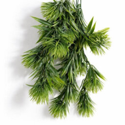 Leaf Pack Of 6 X 75Cm Artificial Green Thistle Trailing Hanging Plant Faux Floral - thumbnail 2