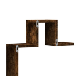 Walplus Wall Shelf Smoked Oak 104.5X10X43 Cm Engineered Wood - thumbnail 8