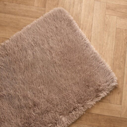 Ohs Soft Fluffy Runner Rug Anti-Slip Floor Mat, Natural - 60 X 150Cm - thumbnail 3